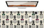 Pop Art Pineapple Gaming Mouse Pad, Large Office Desk Mat, Anti-Slip Rubber by Unknown
