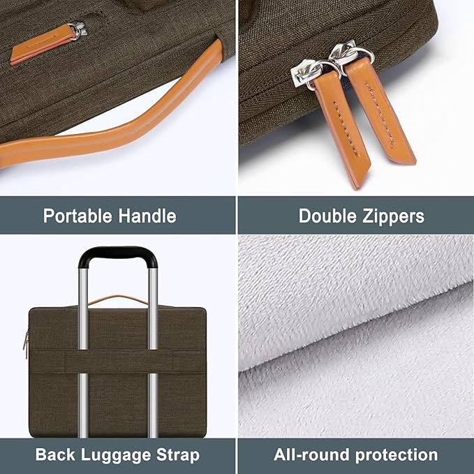 MOSISO 360 Protective Laptop Case 16 inch, 15-15.6 inch Laptop Sleeve Compatible - Image 4