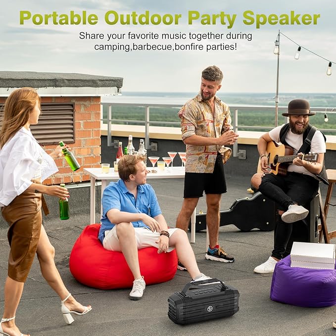 Bluetooth Speaker 120W Peak 80W Portable Wireless Hi-Fi Loud Outdoor IPX6 - Image 6