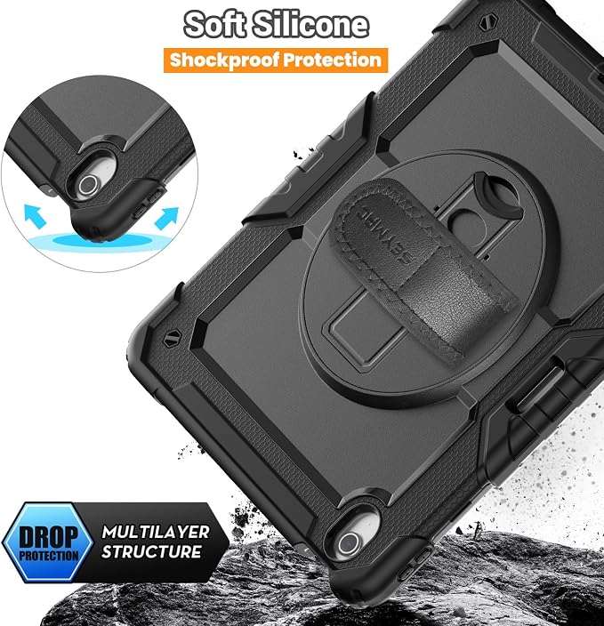 SEYMAC for iPad Air 13 Inch Case M3 2025/ M2 2024, Heavy Duty Shockproof - Image 7