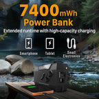 FosPower NOAA Emergency Weather Radio A1 7400mWh Portable Power Bank, - Image 3