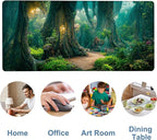Gaming Desk Pad Large Extra Length Mysterious Forest Mouse Pad Keyboard Laptop - Image 5