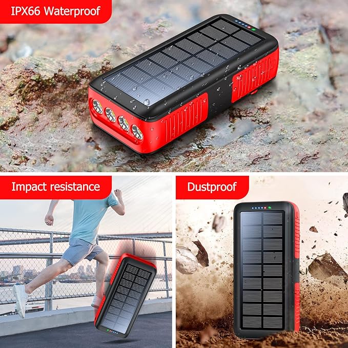 Solar Charger Power Bank 63200mAh, Portable Charger - Image 7