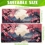 Desk Pad, Mountains and Sun Large Gaming Mouse Pad - Image 2