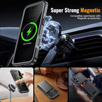 360° Protection Magnetic for iPhone 16 Case Built-in 9H Privacy Screen - Image 2
