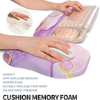 2-in-1 Ergonomic Set, Wave Keyboard Wrist Rest and Massage Slope Mouse Pad - Image 4