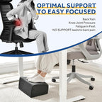 Foot Rest for Under Desk at Work, Adjustable Footrest for Office Chair & Gaming - Image 3
