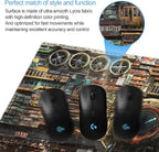 Futuristic Fantasy Mouse Pad, Cyberpunk Style Desk Mat, Extended XL Gaming - Image 3