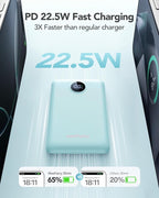Mini Portable Charger with Built-in Cables 22.5W Fast Charging Power Bank USB-C - Image 3