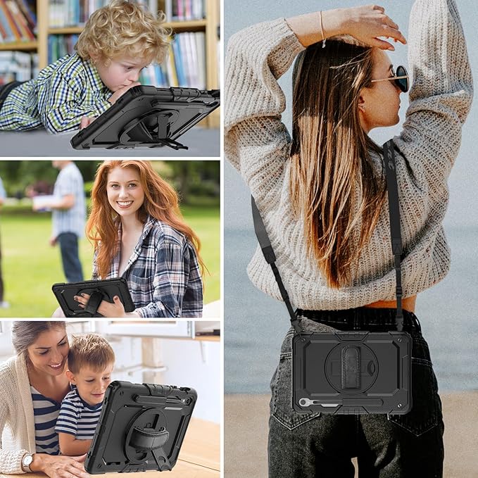 HXCASEAC Case for Galaxy Tab S10 FE / S9 FE 5G 10.9 inch, Shockproof Design - Image 9