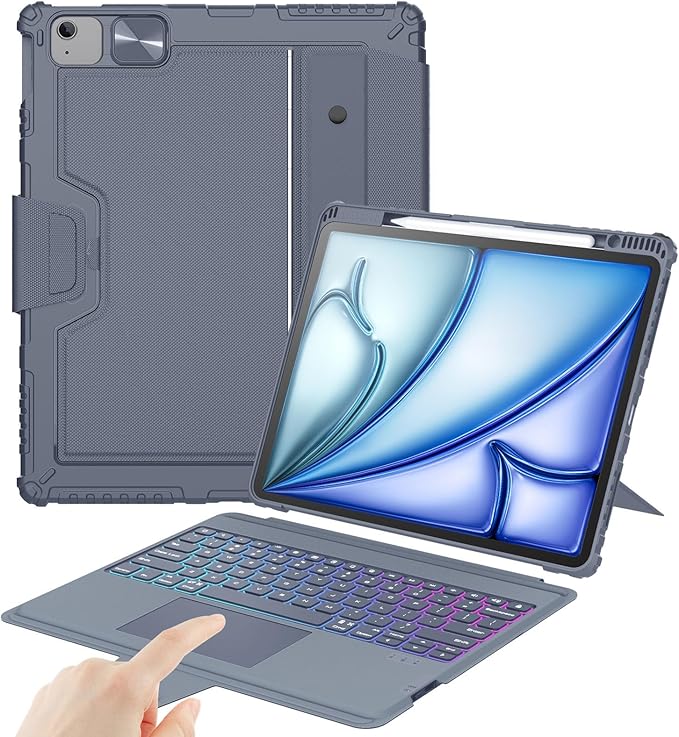Nillkin Keyboard Case for iPad Air 13-inch, iPad Pro 12.9-inch Rugged Case by Nillkin