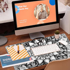 Large Gaming Mouse Pad for Desk, Mandala Flower Desk Pad, 31.5"x15.7" Extended - Image 5