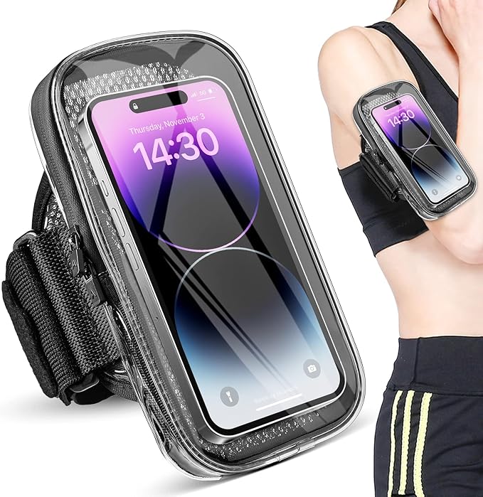 Phone Holder for Running, Armband for iPhone 16 15 14 13 Pro Max 12 11 Plus X by NITMTYOU