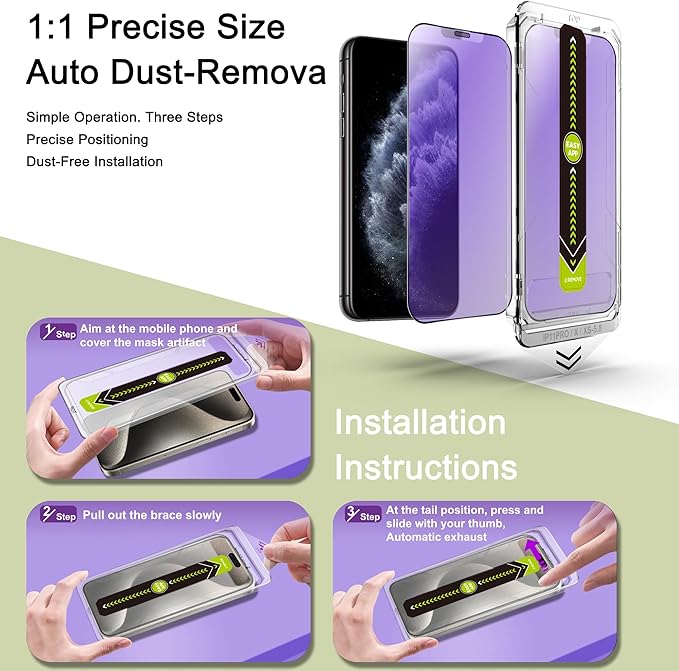 9H Tempered Glass, Anti-Glare, Full Coverage, Anti-Fingerprint, Auto Dust - Image 3
