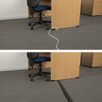 D-Line 6ft Floor Cord Cover, Made in USA Linkable Cable Protector, Hide - Image 4