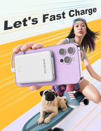 miisso 6000mah Ultra Slim Built in Cables Power Bank, Card Size Built in USB C - Image 6