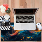 Gaming Desk Pad Large Extra Length Abstract Colorful Art Mouse Pad Keyboard - Image 6
