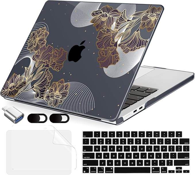 Compatible with MacBook Air 15 inch Case, M4 A3241/M3 A3114/M2 A2941, Hard Shell by MecBevia