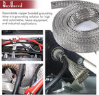 Tinned Copper Metal Braid Sleeving Wire Shielding Sleeve Braided Copper Ground - Image 9