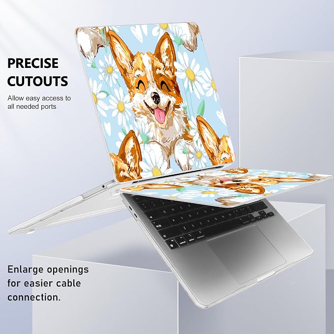 Case for MacBook Pro 13 inch with/Without Touch Bar, Hard Shell + Keyboard - Image 8