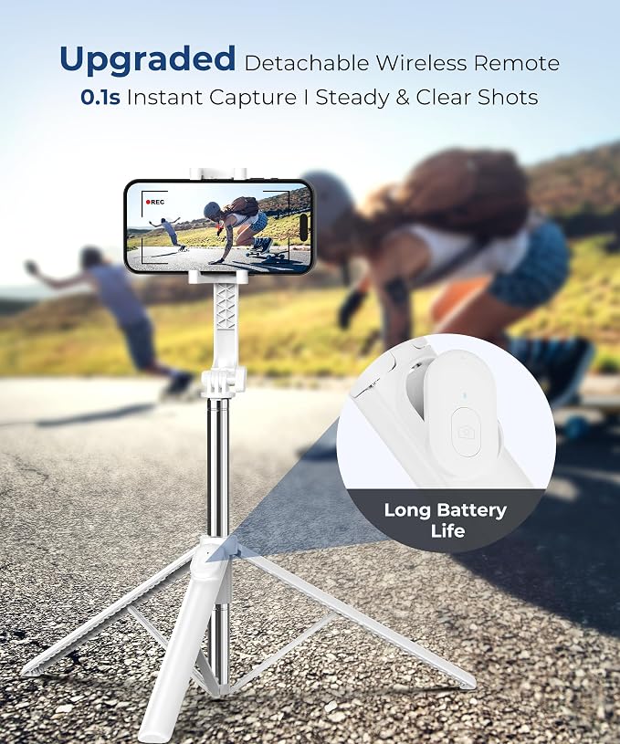67‘’ Selfie Stick, Phone Tripod - Image 3