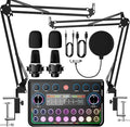 SINWE Podcast Equipment Bundle for 2, Audio Interface by SINWE