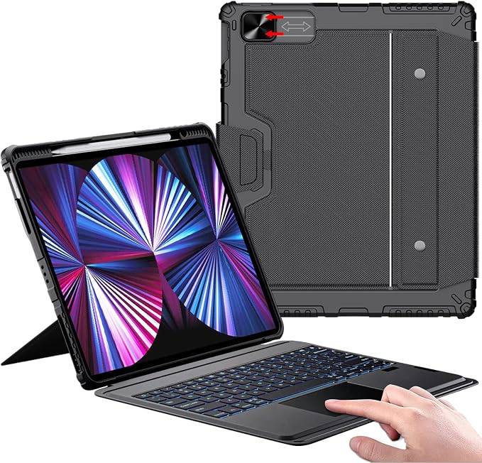 Nillkin iPad Air 13 inch Case Keyboard, Slide Camera Cover, iPad Pro 12.9 by Nillkin