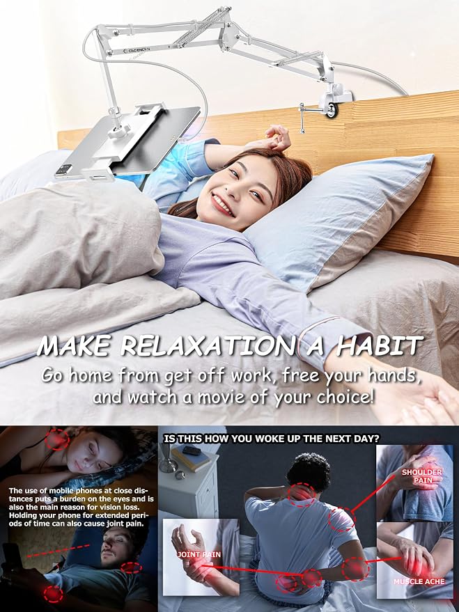 Foldable Tablet Stand, Tablet Mount Adjustable - Image 2