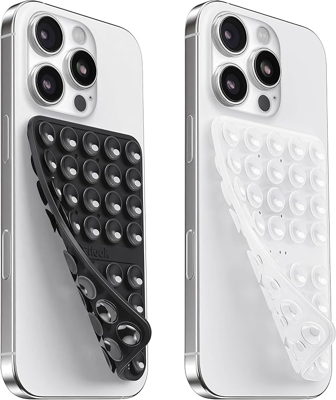 2PCS Silicone Suction Cup Phone Case Mount Double Sided, Hands-Free Phone by KlearlookMaximizedClarity
