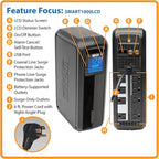Tripp Lite SMART1000LCD 1000VA Computer UPS Battery Backup & Surge Protector - Image 5
