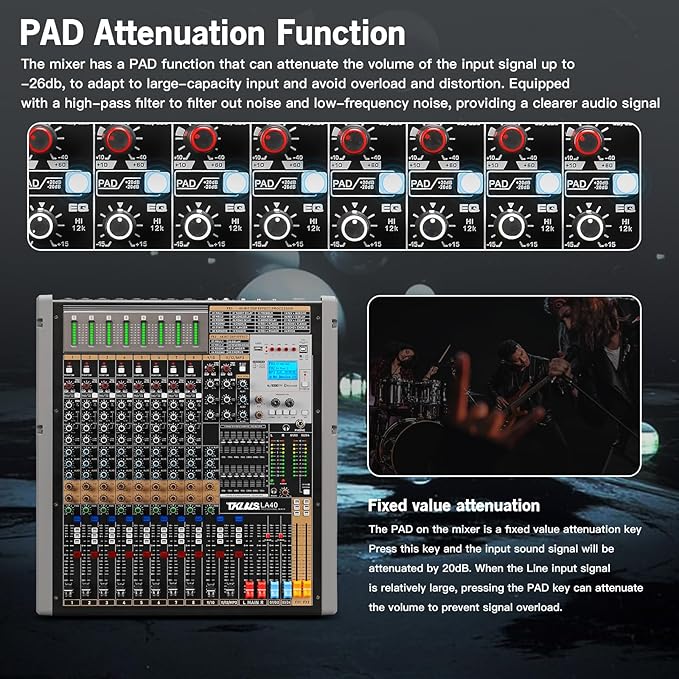 16 Channel Live Sound Audio Mixer - Image 6