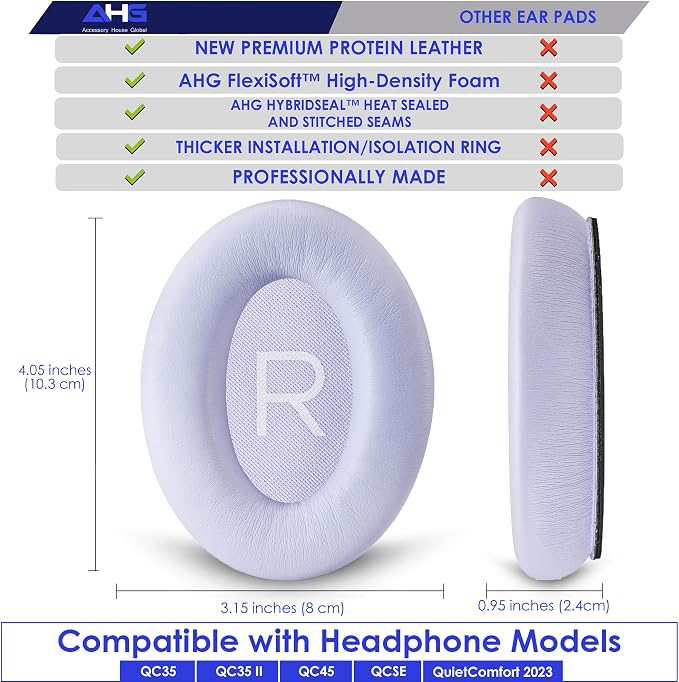Replacement QC Ear Pad and Headband Pad Kit Cushion. Compatible - Image 6