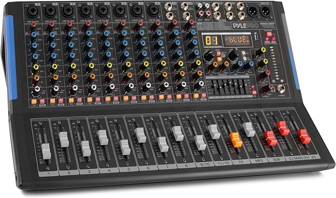 Pyle 12-Channel Console Style Audio Mixer by PyleUSA