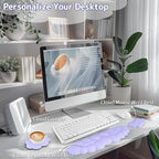 Cloud Wrist Rest Keyboard, Cloud Keyboard Wrist Pad Set - Image 2