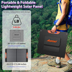 120W Portable Solar Panels for Power Station, 120 Watt ETFE Monocrystalline - Image 3