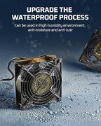 DEWENWILS 2 Pack 120V AC Fan, Waterproof Exhaust Fan 120mm, 13W 2800RPM 60CFM - Image 5