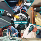 LIVOWALNY Cordless Heat Gun Compatible - 350W 122℉-1022℉ Adjustable Portable - Image 6