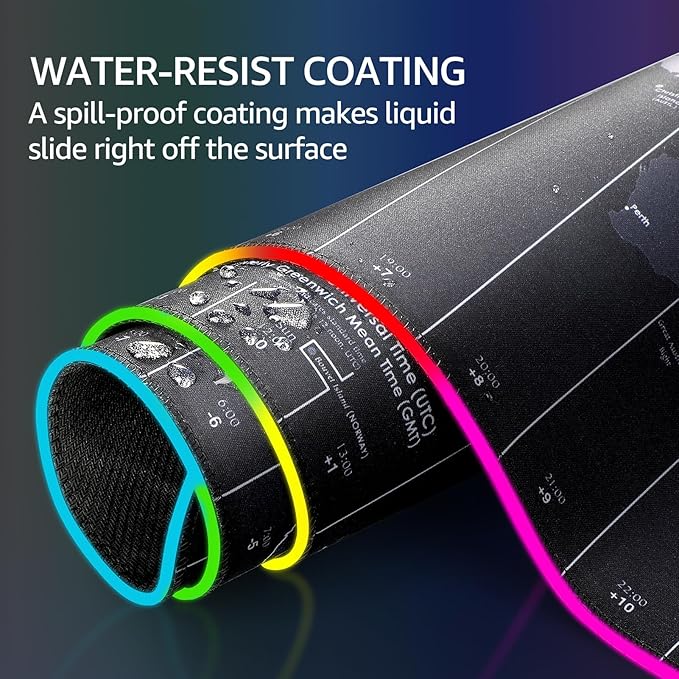 KTRIO RGB Large Gaming Mouse Pad Desk Mat, Superior Micro-Weave Cloth, Non-Slip - Image 5