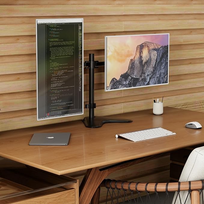Mount-It! Dual Monitor Stand, Premium Adjustable Desk Mount - Image 8