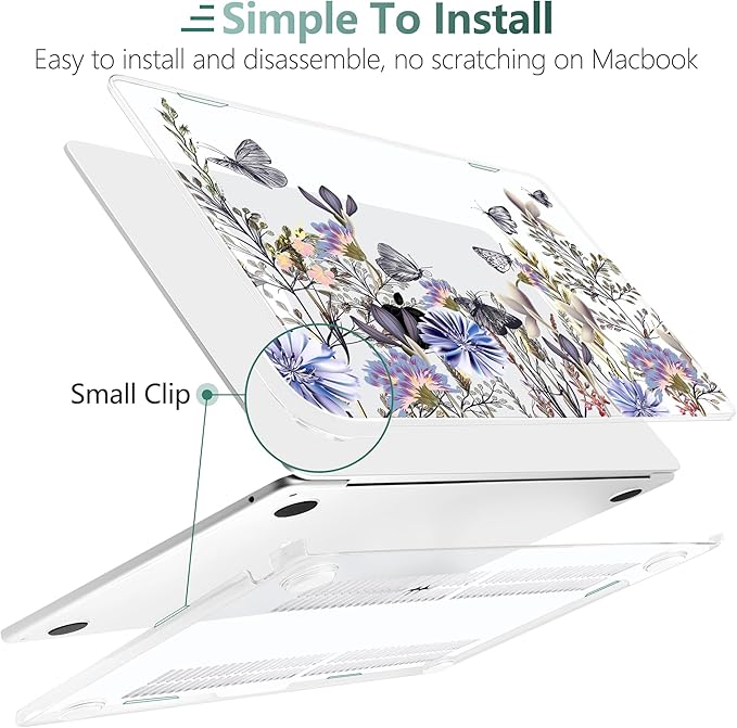 TWOLSKOO Compatible with M4 MacBook Air 15 inch Case 2025-2023 Released Model - Image 4