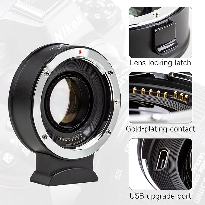 VILTROX EF-Z2 Auto Focus Lens Adapter 0.71x Reducer Speedbooster Lens Converter - Image 5