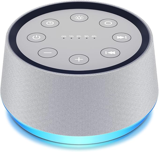 Brown Noise Sound Machine with 30 Soothing Sounds White Noise Machine 12 Colors by LazyNight