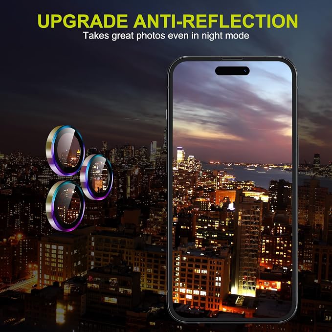 WSKEN for iPhone 14 Pro/iPhone 14 Pro Max Camera Lens Protector, HD Tempered - Image 6