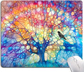 Hokafenle Mouse Pad, Cute Tree of Life Mouse Pad, Square Mouse Mat Design by Hokafenle
