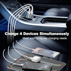 iPhone Fast Car Charger, 65W 4-Port USB C Car Phone Charger Adapter - Image 5