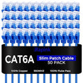 Rapink Patch Cables Cat6a 2ft Slim, Cat6a Ethernet Patch Cable 10G Support by Rapink