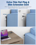 Jgstkcity 65W USB-C Hidden Desktop Power Grommet: 1 AC Outlet, 8 USB Charging - Image 5
