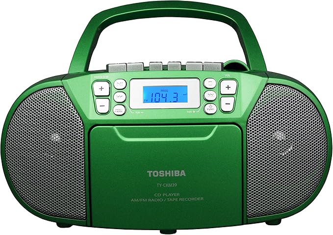 Toshiba TY-CKM39 Portable MP3 CD Cassette Boombox by ToshibaKitchen