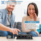 Pyle Wireless Bluetooth Home Audio Amplifier - 100W 5 Channel Home Theater - Image 4