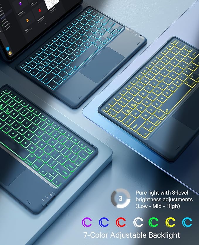 GreenLaw Keyboard Case for iPad Air 11-inch 2025/2024 & Air 4th/5th Gen & iPad - Image 4